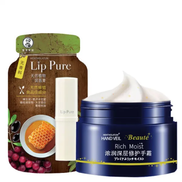 others 맨수뢰탄(Mentholatum) 천연식물로션 립밤무향제 꿀촉보수여 립보습생 무색립(8), 1개, 상세설명참조 상품 문의는 상품 문의란에 적어주세요