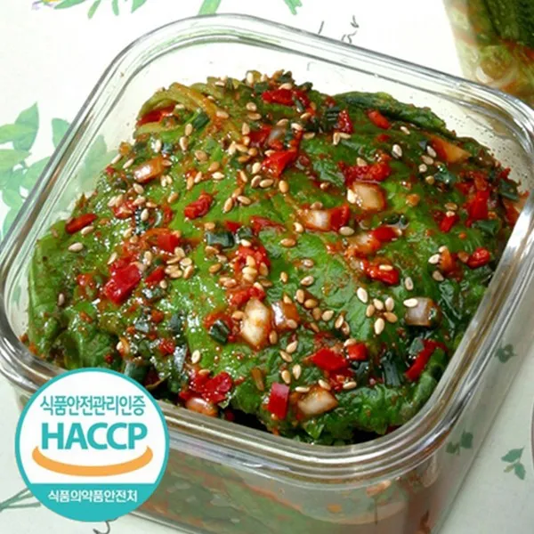 [진미락]감칠배기 새순깻잎김치2kg, 단품