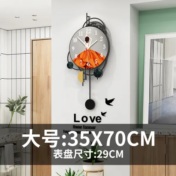 해외 21020501북구사사제시계괘종시계창의간미개성간결모던가 10634 옵션02