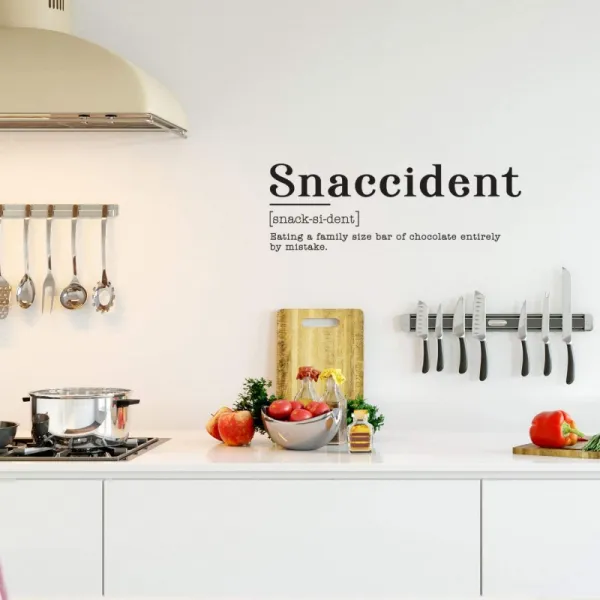 Vinyl Art Wall Decal 실수로 초콜릿의 가족 크기 막대를 먹은 희생자 10.5 "x 30" 홈 카페 식당 식당 식 단일상품