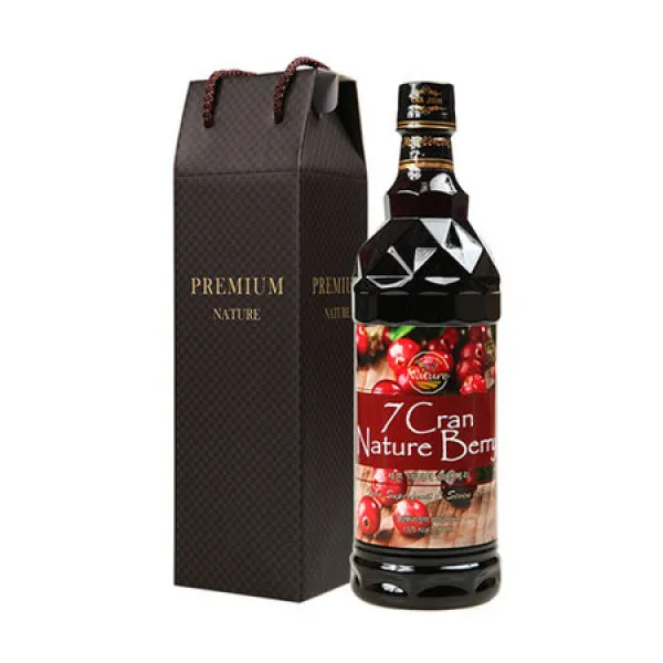 [멸치쇼핑]차전 세븐네이처 크랜베리 900ml 농축액 엑기스 백화점 판매 선물용 명절선물, 1개
