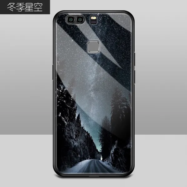 승리마트 핸드폰케이스 화웨이 P9 경지를 표현했다 스트릿 P9PLUS 보호케이스 유리 실리콘 남자 개성 독창적 여성
