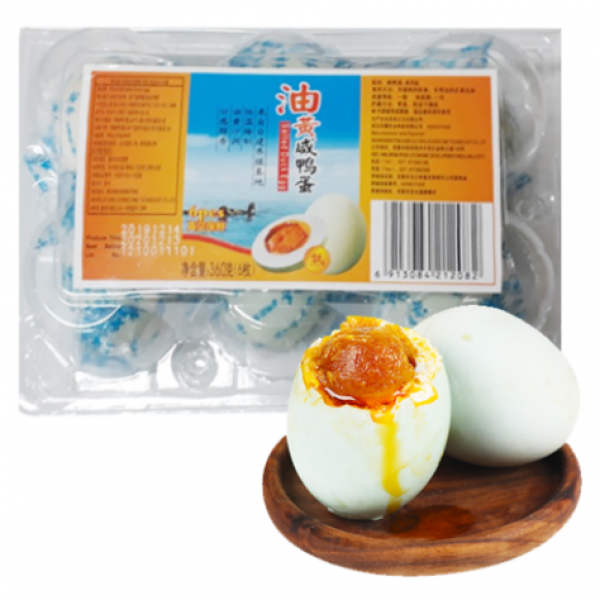 정 중국식품 염장 오리알 야단 찐오리알 유황 6개입 중국오리알, 6개×1팩, 360G