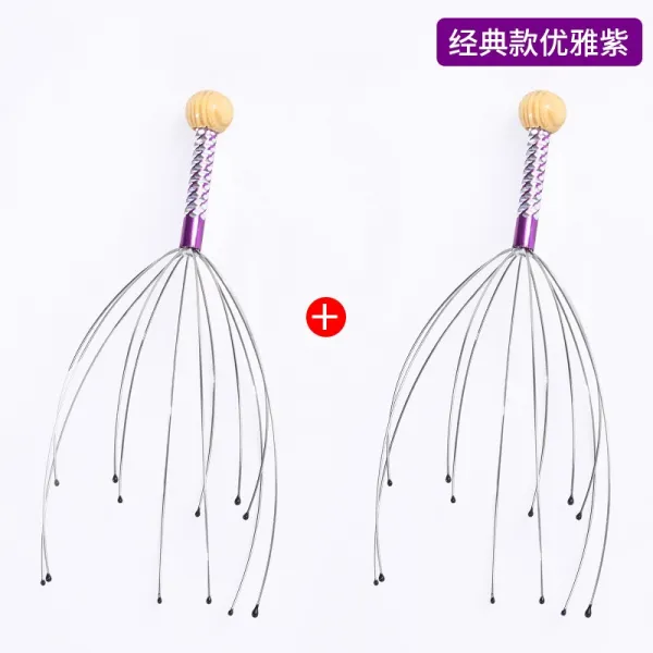 바하마스드림즈 안마기 멀티 대만 항공 두부 빗 두기 골이 다섯 손가락이다 마사지 조과오조 클래식 타입 우아한 보라색