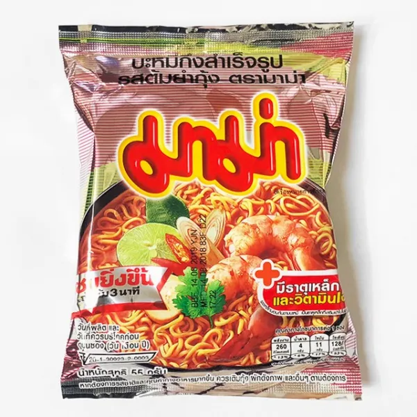월드푸드 태국 라면 마마 쉬림 똠냠 플레이버 똠양꿍라면 55g, 1개