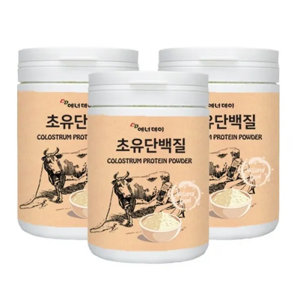 에너데이 new초유단백질230gx3봉 초유분말 19종혼합유산균 lgG함유 고단백결정체 영양보충 엄격검수통과, 3개, 230g