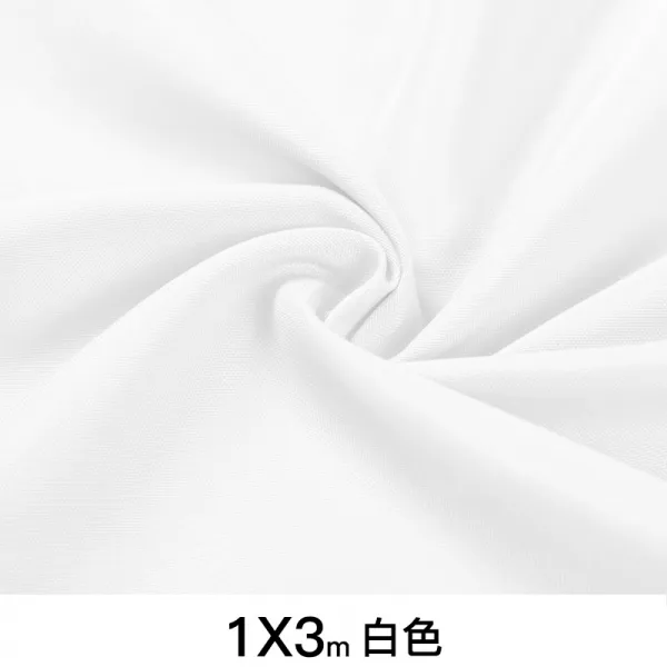 포커싱스크린 스튜디오 3x5미터 단색 배경 방송 생방송촬영 촬영 소품 두꺼운 부직포 빛흡수 수건, T01-화이트 1*3미터