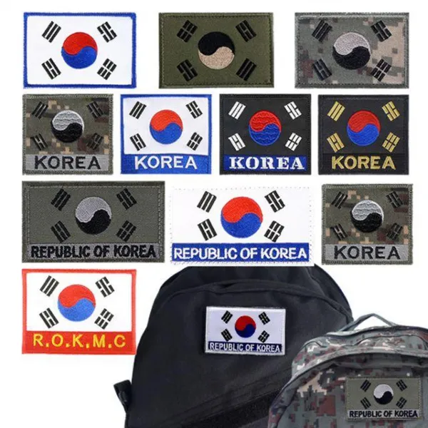 ZCC688491찍찍이 태극기 컬러 위장 수풀색