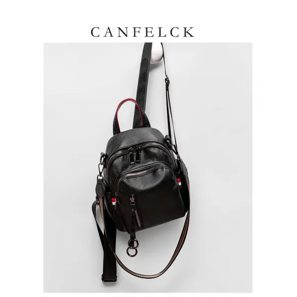 스타일백팩 CANFELCK 숏 여성 배낭가방 트렌드 스타일리쉬 소프트레더 미니백 크로스백 2334922654