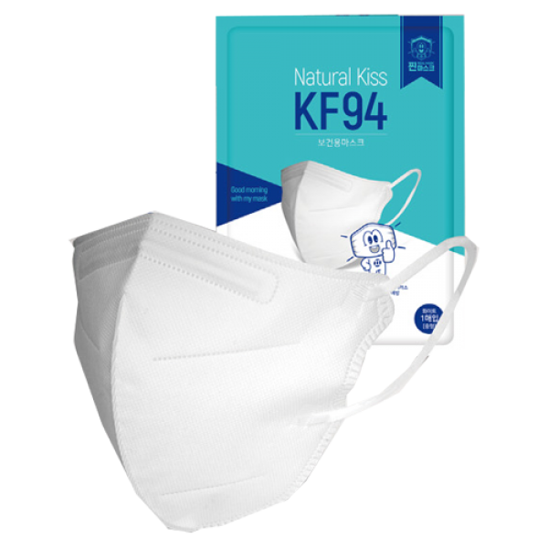 내추럴키스투디보건용마스크(KF94) 찐마스크 새부리형마스크 내추럴키스 보건용마스크, 찐KF94 중형 화이트 50매