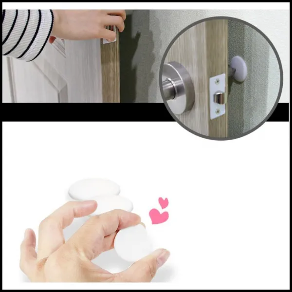 아이방 강의실 문 소음방지패드2EA 소음감소패드 문콕