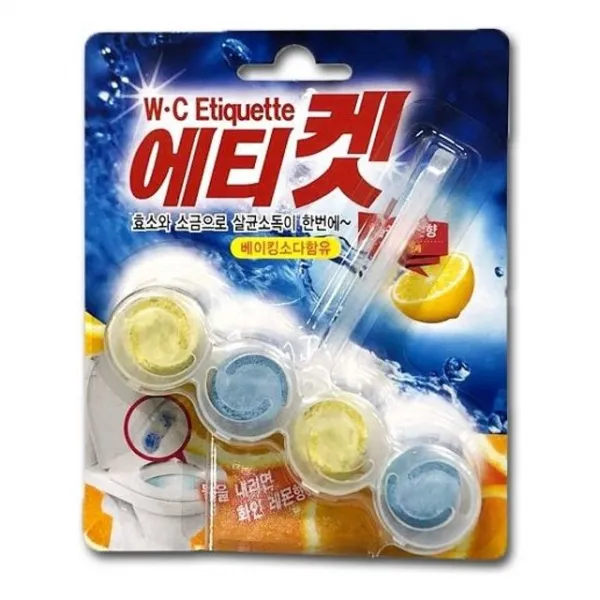 에티켓 변기세정제 클리너 화장실청소 방향제 크리너 /주방세제/세정제/세제/대용량/공산품/일용잡화/제지, 999개