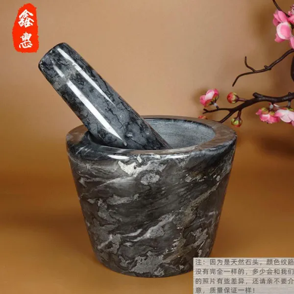 대리석 돌 다진 마늘과 신기 마늘절구 망치 마늘용기 연마기 찧다 드러나다 가정용 4703743501, 삿갓 타입 해랑화 (12 *9)-없음
