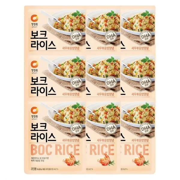 청정원 보크라이스 새우, 24g, 3개입, 9개