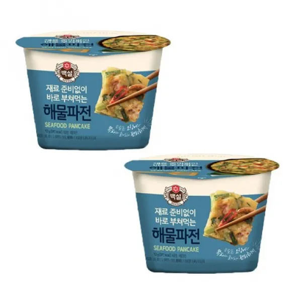 CJ 백설 바로부쳐먹는 해물파전 (간편한 준비 재료준비없이 바로), 2개