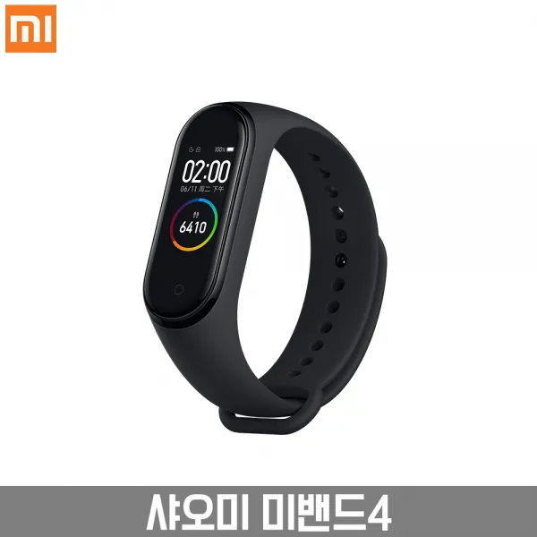 샤오미 미밴드 4 정식 한글판 AMOLED APP연동 미 핏 앱 연동 방수 무료배송, 블랙, 샤오미 미밴드4 한글판