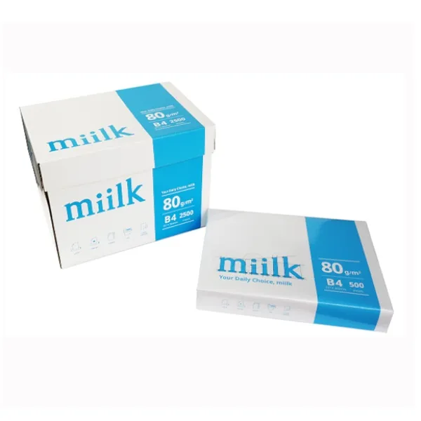 도매빅뱅 (한국제지 Miilk B4 복사용지 80g 1Box (2500매) (무료배송 한국제지/무료배송/복사용지, 단일 종이/파일 사이즈