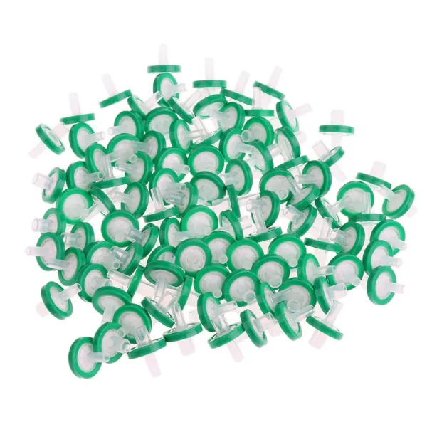 Fwt 13mm 실험실 나일론 주사 통 몬 여과기 0.22µm 수용액 막 녹색