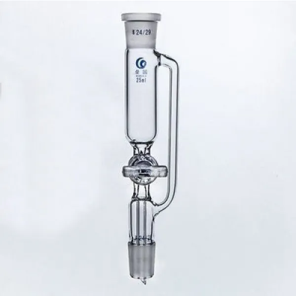 [해외] 1ML 1926 조인트 실험실 압력 균등화 유리 멈춤 쇠가있는 추가 깔때기, 상세내용표시