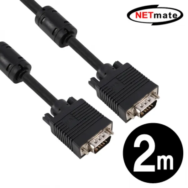 넷메이트 NMC-R100B RGB 모니터 케이블 10m (블랙) 증폭기 마이크케이블 리피터 송수신기 케이블 음향기 모니터 네트워크, 단일상품