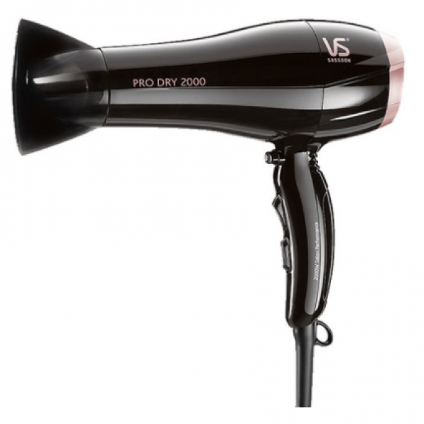 비달사순 2000W 파워 블랙 앤 로즈 헤어 드라이기 VSD120K, 혼합색상