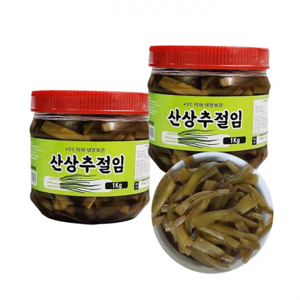  엄다식품 궁채나물 짱아찌 1000g_2ea 2개 1000g
