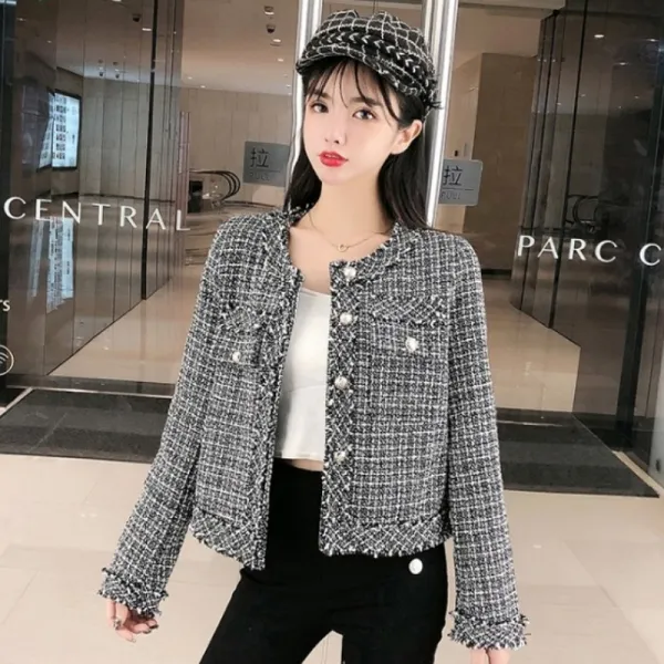 칠나무 여성 소향풍 코트 정장 캐주얼 트위드 자켓 18