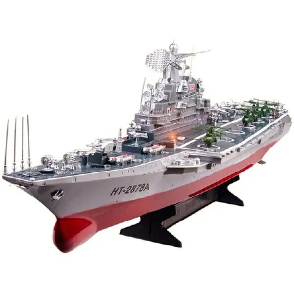 JUMRO RC 보트 1 : 275 원격 제어 어뢰 보트 2.4Ghz 4CH 군사 전함 장난감 RC 군함 배터리 원격 제어 항공, One Color