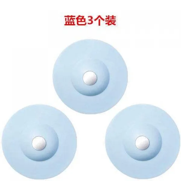 프렌드영 화장실악취제거 지루 기 뒷맛이 개운치 않다 탈취 벌레 주방 키친 밀대봉 실리콘 배수구, _타바스블루 （3개입 ）_