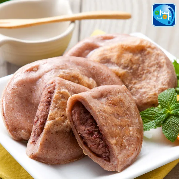  아하식품 우리쌀로 빚은 통팥앙금이 가득한 찰수수부꾸미 80g 1.2kg 단품