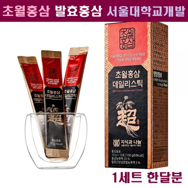 초월홍삼 발효홍삼 발효산양삼 농축액 진액 컴파운드k 진세노사이드 Rg3 효삼 데일리 스틱 짜먹는 홍삼정 선물세트 서울대학교특허, 1세트, 30포