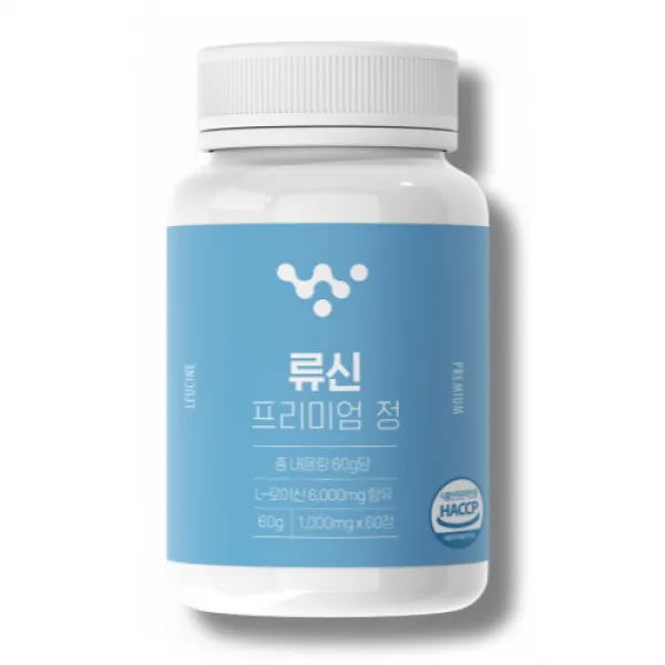 올데이원 류신 유청 근육 단백질 알약 캡슐 아미노산 1000mg x 60정, 1통(2개월분)