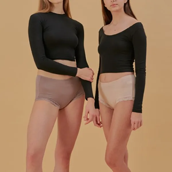 마른파이브 여성용 부드러운 천연 텐셀 노라인팬티