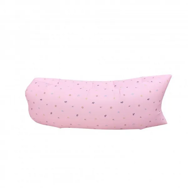 야외 공기침대 공기충전 편리한 에어침대 뮤직 부분적인 소파 침낭 싱글 휴대용 캠핑 비치, T11-핑크 찢어짐방지 체크패브릭