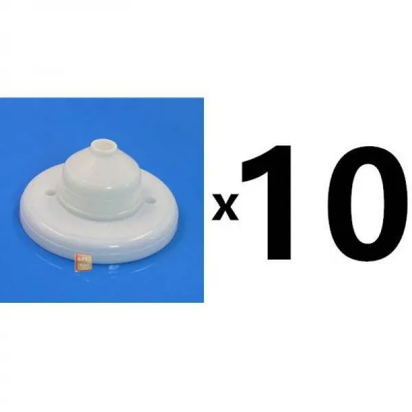 폼나네 샹크소켓 4인치 공사 비닐 플라스틱 Pvc 캡런닝 박스 장식 선명령함 전구소켓 접선 램프히터 펜던트 샹들리에 10 개입