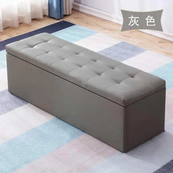 가죽 U 저축 기다리다 심플 없어 등받이 산산이 부서지다 휴식 구의자 신발을 바꾸다, 라이트그레이 색상 롱 120 *와이드 묵인