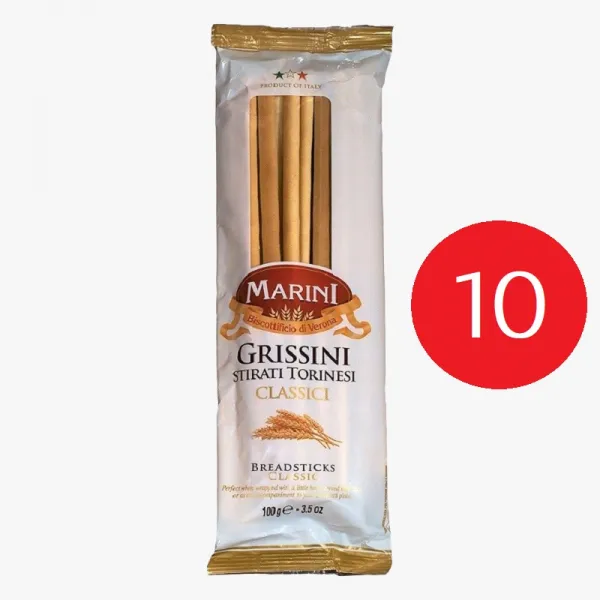 마리니 그리시니 브래드스틱 클래식 100g x 10매입, 10개