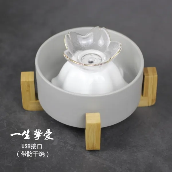 고양이 정수기 세라믹 음수대 자동 급수기 평생 사랑의 Usb 건조 방지 화상으로 