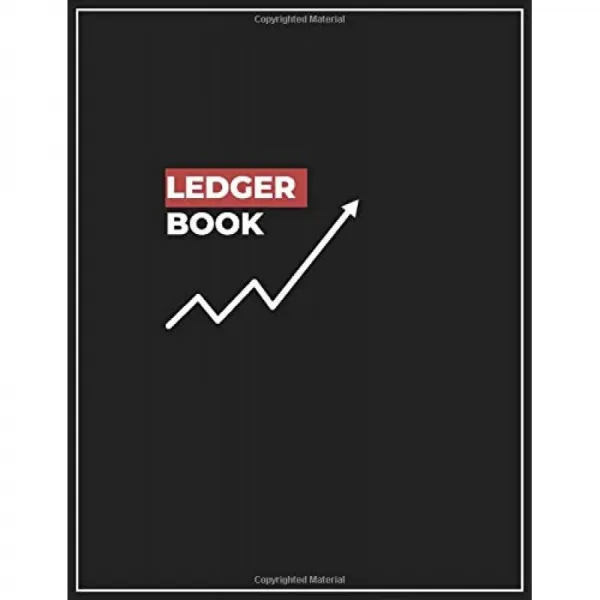 원장 장부 : 기록적인 수입과 지출을위한 간단한 원장 장부 | 110 페이지 | 8.5 x 11 인치, 단일옵션