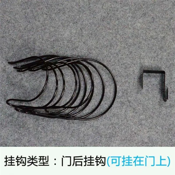 문에거는옷걸이 구멍뚫을필요없음 모자걸이대 유럽식 기능 문뒤 모자걸이 매직기기 옷걸이 수납 걸이식 거는 수납대뒤 면, T07-블랙색 5고리(2개구매 사은품)문하생 뒤걸이 후, 기본