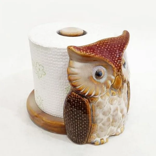  멸치쇼핑 Oh 휴지걸이 부엉이 장식소품 0623b 레드 상세페이지 참조