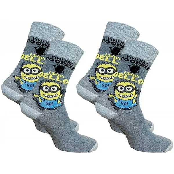 프랑스직송 남성 양말 미니언즈: 나 모체 M©cha 인 코튼 39/42 Eur 2 벨로 푸페이 그레이 팩 