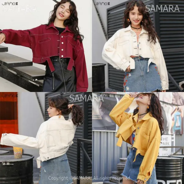 Qterra 특허브랜드 청자켓 자켓 청코트 코트 여성 빅사이즈 쇼트 루즈핏