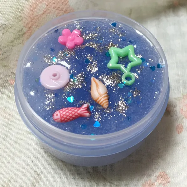 아트니즘 수제슬라임 액체괴물 크런치 클리어 버터, 41바다슬라임블루 120ml