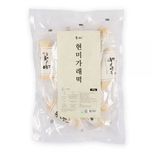 ★윤괌몰★ (국내산쌀)현미가래떡 500g 아침대용 개별포장오! 가래떡 현미떡 홍성풀무 유기방아 국내산쌀 국산쌀 쌀 건강떡 식사대용 아침대용, 본상품선택