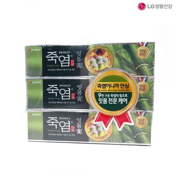 죽염 잇몸고 치약 120g 3개입 죽염양치 죽염치약 1개