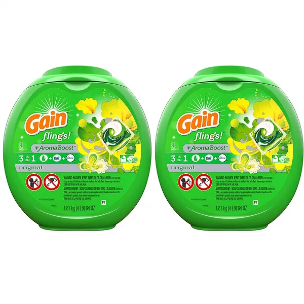 게인 Gain 세탁팟 드럼 일반 세탁기 세제 Original 81개x2 1개 1개