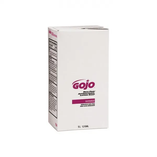 GOJO RICH PINK Antibacterial Lotion Soap Refill 5000 mL Floral Scent Pink - Includes two per case., One Size, One Color