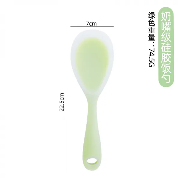 주걱 실리콘 가정용 달라붙지않는 밥푸는 밥 내고온 부침 전기밥솥 T02 그린색