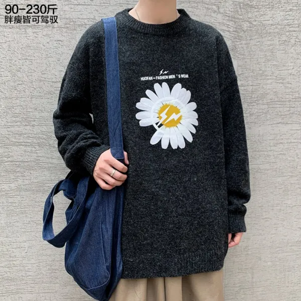 베이다 모리 란 말 데이지 겨울 가을 계절 트렌드 뚱보 오버핏 빅사이즈 와이드 루즈핏 라운드넥 긴 소매 바늘